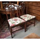 A pair of 19th century mahogany side chairs