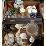 Various ceramics, glassware and metalware