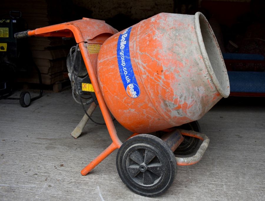 A Belle Minimix 150 230v cement mixer