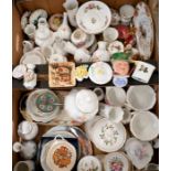 Two boxes of decorative china