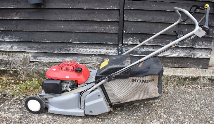 A Honda HRB425C petrol lawn mower