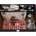 Art Deco four-piece epns tea service