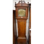 A 19th century oak longcase clock