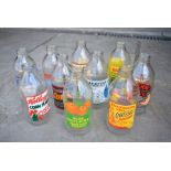 A collection of forty three promotional milk bottles