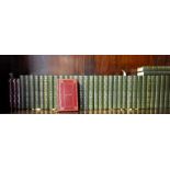 Charles Dickens - a run of green leather bound books