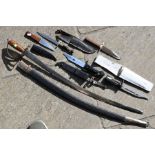 Bayonets, knives and sword