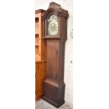 An 18th/19th century oak longcase clock