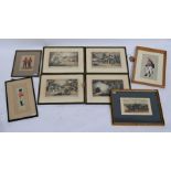 Collection of various military engravings/prints
