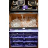 Edinburgh crystal and other glass - some boxed