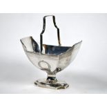 George III silver bonbon basket