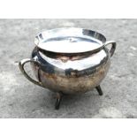 Electroplated soup cauldron after a design by Dr Christopher Dresser