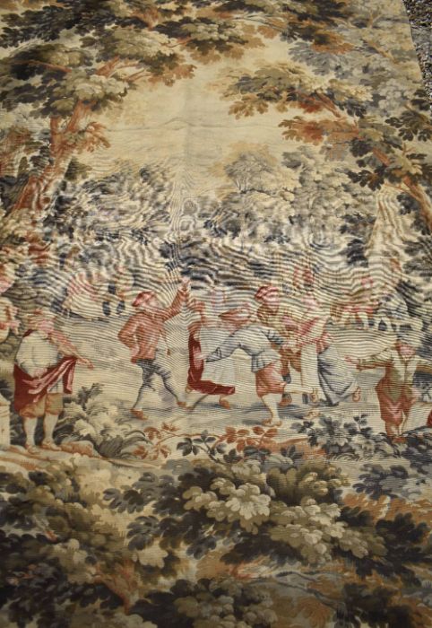 An antique machine woven tapestry panel, probably Belgium - Image 2 of 3