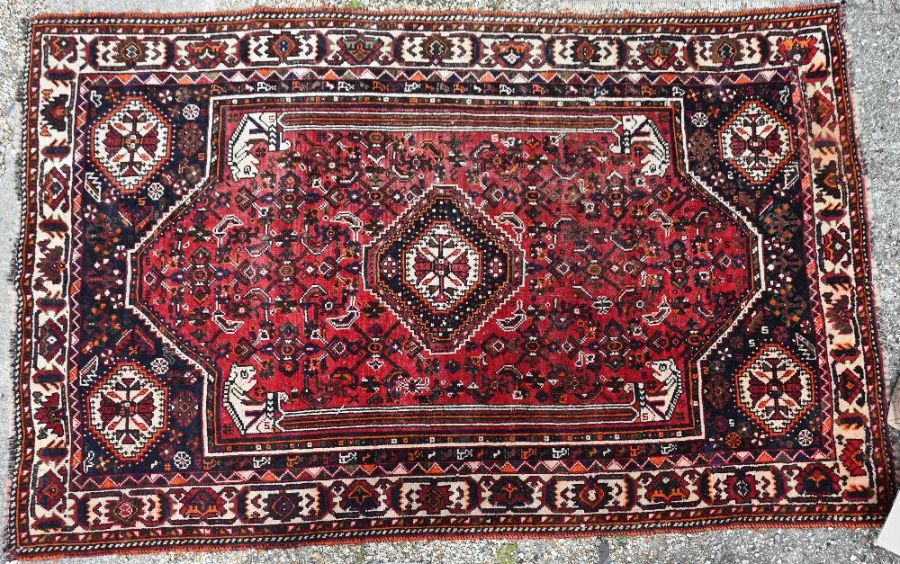 An old Persian Shiraz carpet