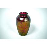 Loetz-style glass vase