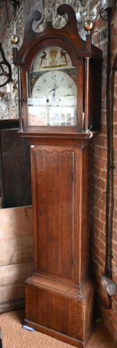 Benjamin Popplewell, Bridlington, an oak 8-day longcase clock