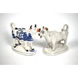 Two 19th century cow creamers