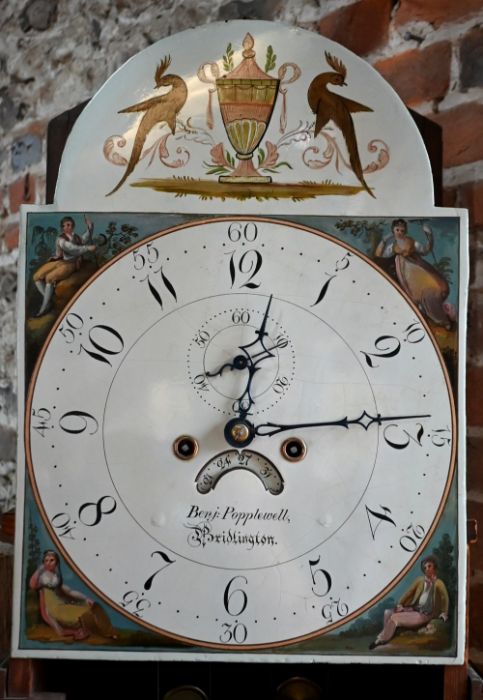 Benjamin Popplewell, Bridlington, an oak 8-day longcase clock - Image 2 of 3