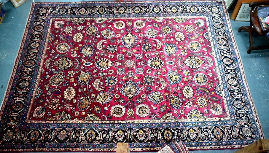 A Persian Meshed carpet - Image 4 of 6