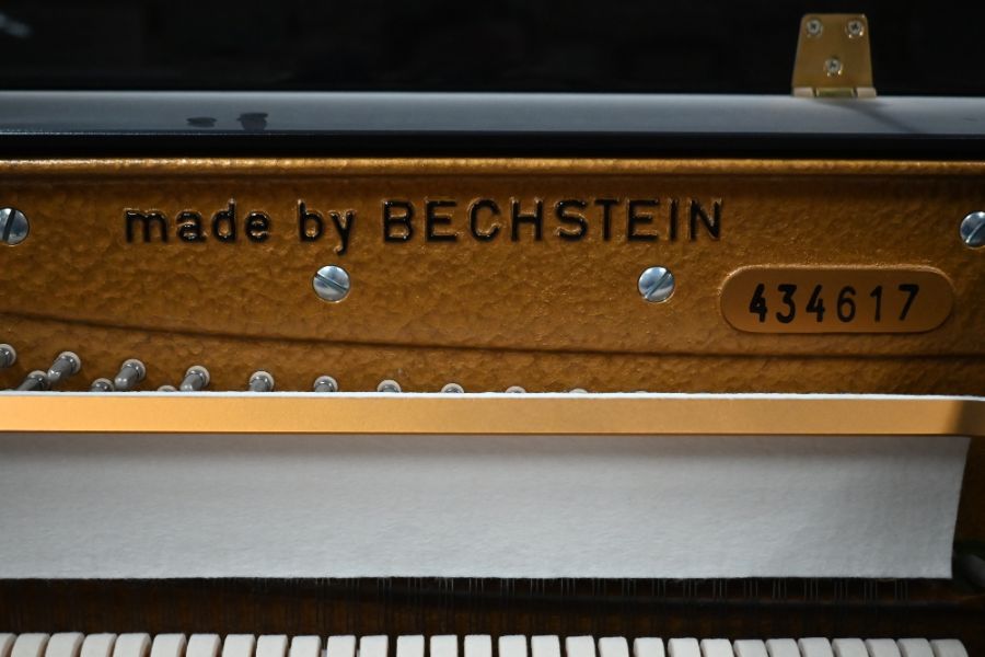 C Bechstein, Berlin, a Zimmermann gloss black upright piano - Image 5 of 11