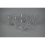 A set of six Waterford 'Tramore' wine glasses