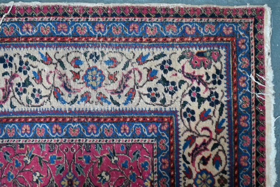 An old Persian Tabriz carpet - Image 3 of 3