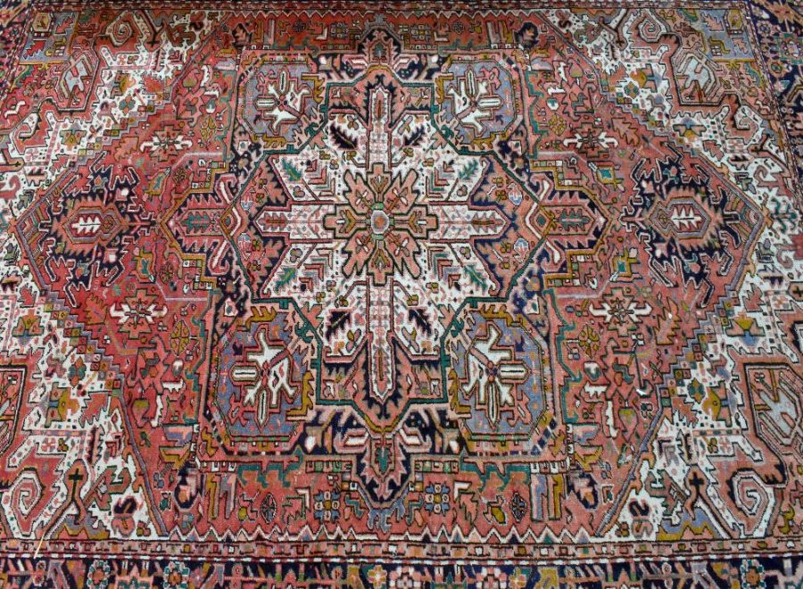 A Persian Heriz carpet - Image 2 of 3