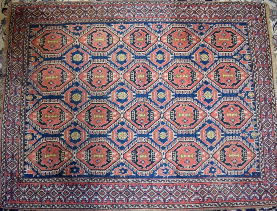 An old Turkish geometric design rug