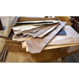 A selection of exotic wood veneers, stringing