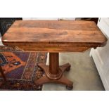 A Regency rosewood card table