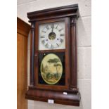 An American Seth Thomas mahogany cased wall clock