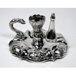 Victorian silver chamberstick with snuffer