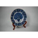 A mid 18th century Dutch Delft De Lampetkan charger