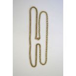 A 9ct yellow gold necklace