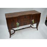 A fine quality French Art Deco macassar sideboard