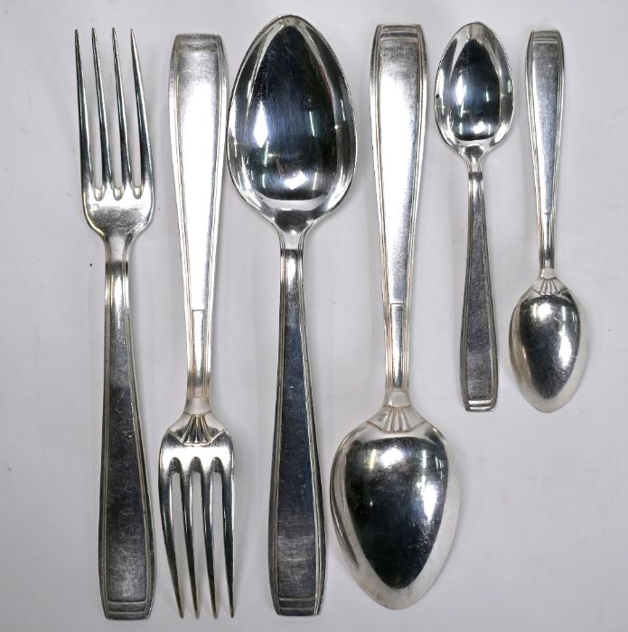 French Art Deco Ercuis electroplated flatware set - Image 3 of 5