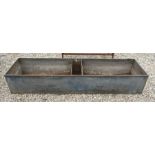 Galvanized garden trough