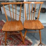 A pair of vintage Ercol 391 side chairs