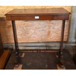 A Victorian mahogany side table
