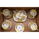 A Fenton china part tea service for eight