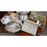 Christophl cased canteen and other plated wares