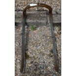 Ten large curved weathered steel garden frames (10)