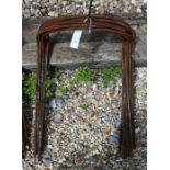 Ten small curved weathered steel garden frames (10)