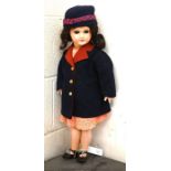 A 1930s composite girl doll