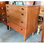 A mid century 'Avalon' teak and afromosia chest of drawers