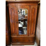 A Victorian mahogany wardrobe