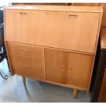 A vintage 'Genuine Burolite Bureau Desk' with fall front panel