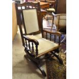 Late 19th/ early 20th century American rocking chair