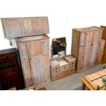 A 'Crown Ay' limed oak bedroom suite