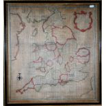 A George III needlework map