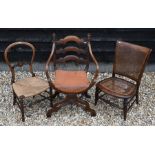 Three various chairs